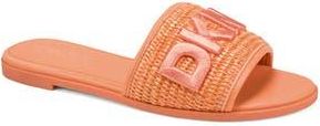 DKNY Winslet Slide Sandal - Wide Width in Orange Sherbet at Nordstrom Rack, Size 8.5