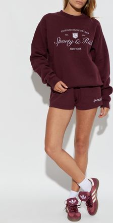 Sporty & Rich Sweatshirt From The Beverly Hills Tennis Collection, Womens, Burgundy
