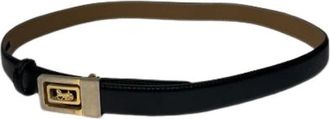 Celine Pre-owned Carriage Buckle Belt - Dames - Vintage Accessoires - Zwart - ONE Size - Leer - Vintage