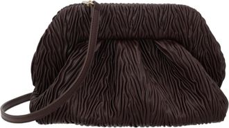 Themoir&egrave; Brown Ruched Wavy Handbag