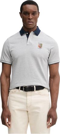 Hackett Heritage LRC UJK Polo - Heren - Polos - Grijs - M - Katoen - Tops