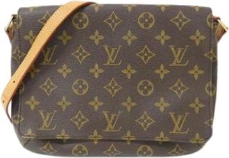 Louis Vuitton Pre-owned Cross Body Bags, female, Brown, Size: ONE SIZE Pre-owned Vintage Canvas Shoulder Bag
