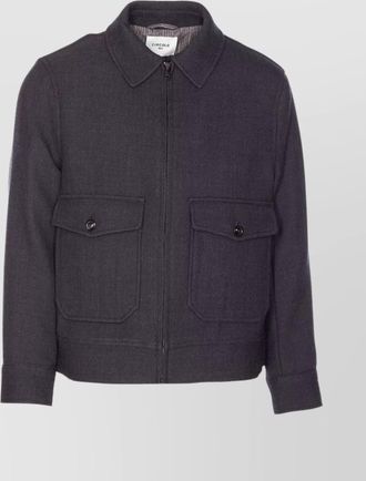 Circolo 1901 zip jacket with chest pockets and high neck