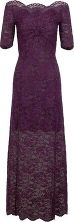 Paco Rabanne Lace Off-shoulder Midi Dress