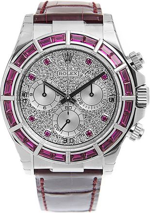 Rolex Cosmograph Daytona Chronograph Red Ruby Automatic Chronometer Diamond Mens Watch 116589SRBRDL
