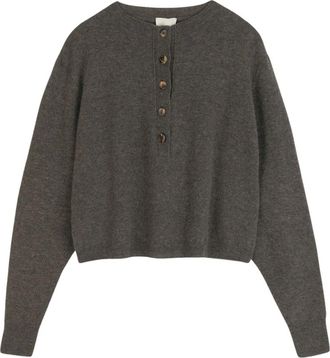 Alysi Maglia Serafino - Knitwear - Mujer - Marr&oacute;n - M