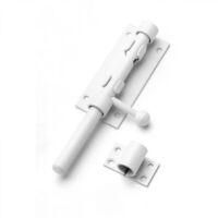 OEM Loquet De Porte En Acier Inoxidable, Loquet De Porte &Agrave; P&ecirc;ne Coulissant, Loquet De Security For Porte Coulissante (blanc) - Crezuo