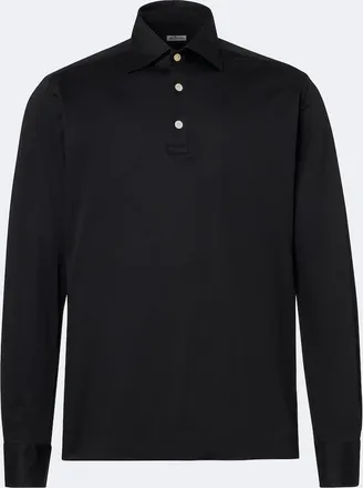 Kiton Cotton poplin polo top