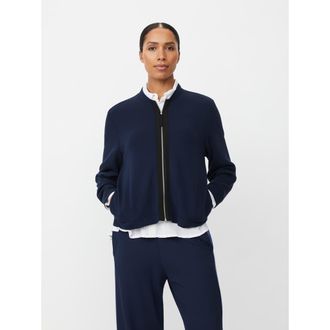 Masai Junesse Long Sleeve Bomber Jacket in Navy Blazer at Nordstrom, Size Xx-Large