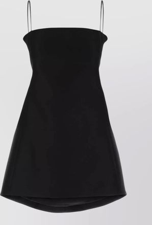 Balenciaga silk wool mini dress