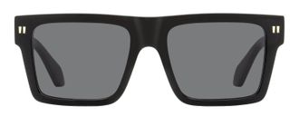 Off-white OERI109 Square Acetate Sunglasses - Black