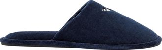 Emporio Armani Slipper met gesloten neus en open hiel - Heren - Pantoffels - Blauw - 43 EU - Leer - Schoenen