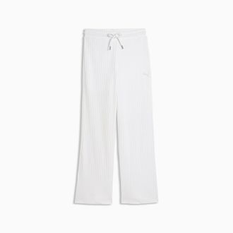 OEM Pantaloni Della Tuta Da Donna Puma Her Comfort Hw A Gamba Larga, Bianchi 69328402 R Xs