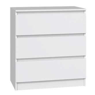Selsey Malwa - C&oacute;moda De Tres Cajones - 70 Cm - Blanco - Selsey