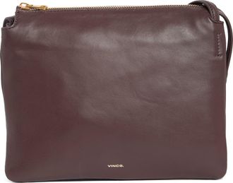 Vince Sammi Triple Compartment Swing Crossbody Bag in Fig at Nordstrom Rack