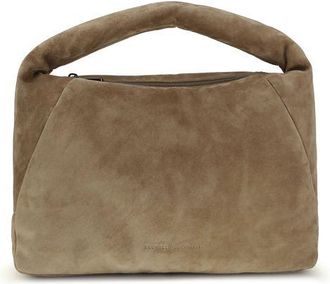 Brunello Cucinelli Beige Calf Leather Bos Taurus Shoulder Womens Bag