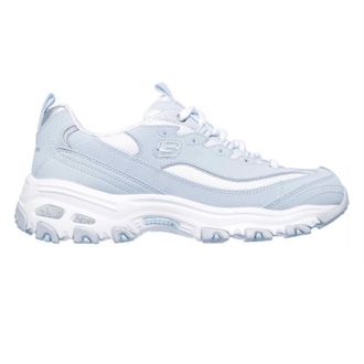 Skechers DLites Biggest Fan nubuck-sportschoenen voor dames (Lavendel)