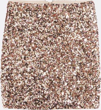 La Redoute Collections Korte rechte rok met pailletten