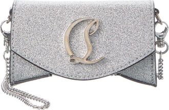 Christian Louboutin Glitter Leather Micro Shoulder Bag
