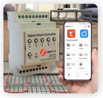 OEM Controlador De Calefacci&oacute;n Por Suelo Radiante Zigbee - 5 Zonas