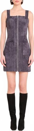Amanda Uprichard Becker Mini Dress In Graphite