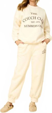 Gilli The Couch Club Sweatpants In Cream