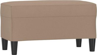 vidaXL Banco de cuero sintético color capuchino 70x35x41 cm vidaXL