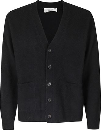 Roberto Collina Black Comfort Casentino Merino Wool Cardigan