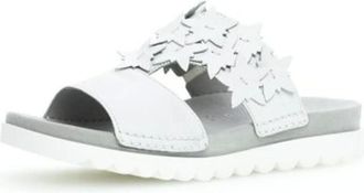 Gabor Pantolette - Dames - Schoenen - Wit - Maat: 39 1/2 EU Leer