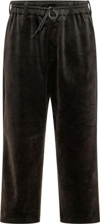 Yohji Yamamoto Straight Broeken - Heren - Straight fit broeken - Bruin - XS - Broeken