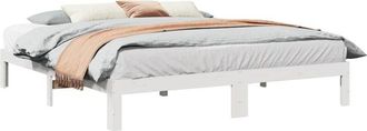 vidaXL Vidaxl - Estructura De Cama Sin Colch&oacute;n Madera Maciza De Pino 160x200 Cm