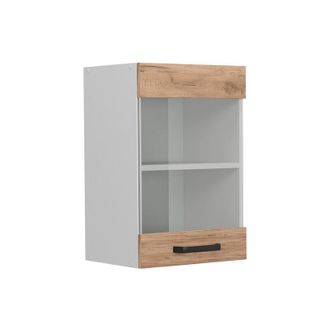 Vicco Armario De Cocina Con Vidrio R-line, Roble Dorado, 40 Cm