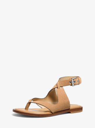 Michael Kors Irene Suede Wrap Sandal
