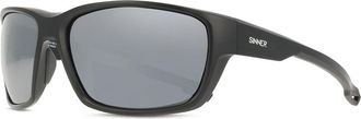 Sinner Nirapi Mountain Asian Fit Polarized SISU-932-10-03 Mens Sunglasses Black Size 125