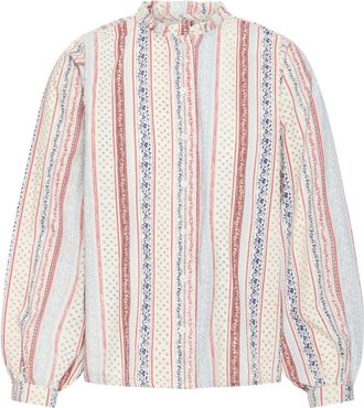 Ichi Streeptrui - Dames - Blouses - Veelkleurig - M - Overhemden