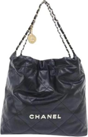 Chanel Pre-owned Vintage Tote Bag - Dames - Pre-owned - Zwart - Maat: ONE Size Leer