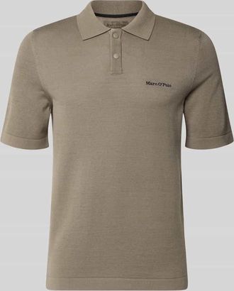 Marc O'Polo Regular Fit Poloshirt aus reiner Baumwolle - Marc OPolo &times; DFB Travel Collection in Taupe, Gr&ouml;&szlig;e XXXL