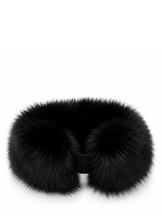Yves Salomon 27W26WAA300XXRDXX Mink Fur Headband - Black