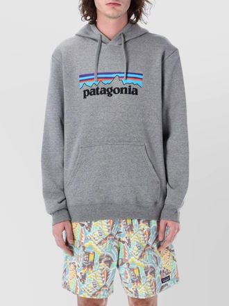 Patagonia cotton blend logo hoodie