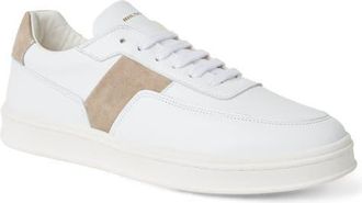 Bruno Magli Ponza Sneaker in White/Beige Suede at Nordstrom, Size 10.5