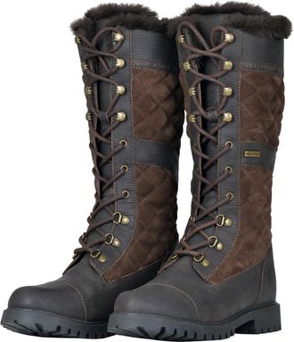 Dublin Yukon Quilt Boots, Chocolate Brown, Ladies 5