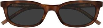 Saint Laurent SL M160 53mm Polarized Cat Eye Sunglasses in Havana at Nordstrom