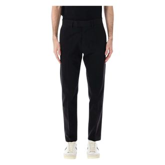 Tom Ford Broeken, Heren, Zwart, W32, Katoen, Brushed Cotton Drill Chino