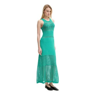 Moschino Gebreide Maxi Jurk - Dames - Jurken - Groen - Maat: S Katoen