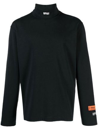 Heron Preston Maglione HPNY a collo alto con ricamo - Nero