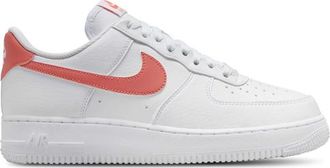 Nike Womens Air Force 1 07 LE Low - Shoes White/Light Wild Mango Size 05.0