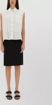 Helmut Lang cotton straight skirt