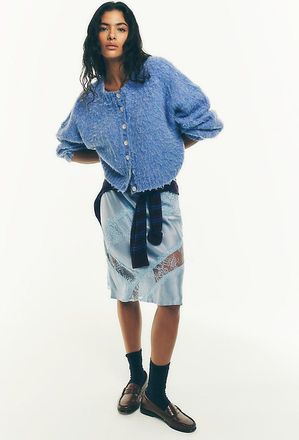 Pilcro Brushed Cardigan Sweater