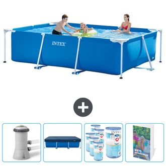 Intex Piscina Con Estructura Rectangular - 300x200x75 Cm - 7-piezas Scb127