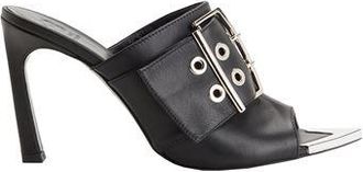8 by YOOX LEATHER HIGH SANDAL BUCKLE DETAIL